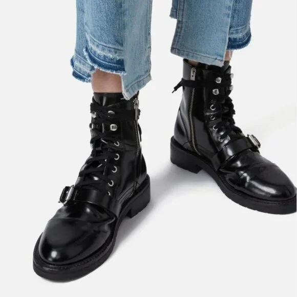All Saints Combat Boots "LIKE NEW" - Picture 16 of 16